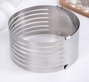 Форма  для выпечки кексов и тортов разъёмная с регулировкой размера 16-20 см