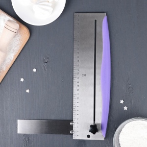 Шпатель кондитерский, 2 части, нерж.сталь 31×23 см