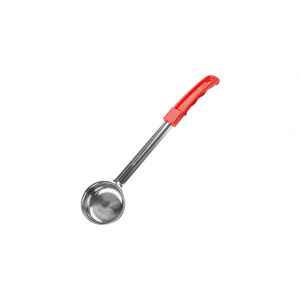 Половник 0,06 л нерж. плоское дно (красная пластик. ручка) MGSteel /1/, FPS2