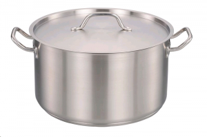 КАСТРЮЛЯ НЕРЖАВЕЮЩАЯ СТАЛЬ С КРЫШКОЙ НИЗКАЯ INDOKOR PROFESSIONAL 28Х25СМ   15,4 литров ZX-HC-28015