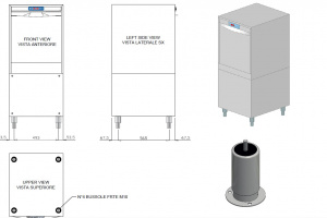 МАШИНА КОТЛОМОЕЧНАЯ DIHR LP1 S5 PLUS МОРСК.ВЕР.230В 3Ф БЕЗ НЕЙТР.50ГЦ+PS+DDE+СПЕЦ.НОЖКИ