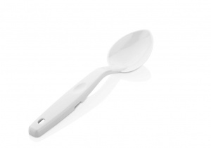 Ложка цельная 30 см, белая (поликарбонат)