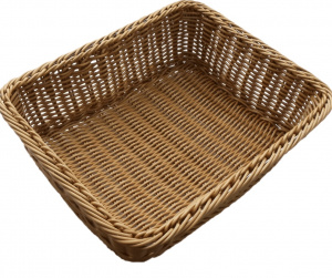 Корзина GN1/2 32.5х26.5х10см, полиротанг, коричневая