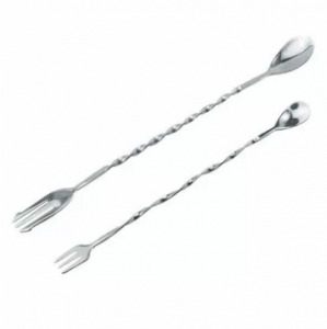 Ложка барная с вилкой 23 см, P.L. - Kingtex