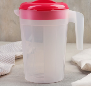 Кувшин с крышкой 2,5 л, пластик, цвет МИКС