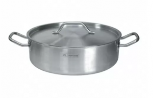 Кастрюля низкая с крышкой 5 л, 24*11 см, индукция, нержавейка, P.L. Proff Cuisine