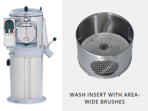 МАШИНА Д/МОЙКИ ОВОЩЕЙ FLOTT 16K БАРАБАН СО МНОЖ. ЩЕТКАМИ