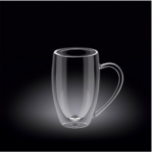 Кружка 250 мл. d=65 мм. h=105 мм. с двойными стенками Thermo Glass Wilmax /1/60/