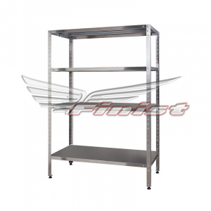 Стеллаж СтПН 1200х600х1800, 4 полки сплош., нерж.