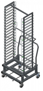 ТЕЛЕЖКА-ШПИЛЬКА ТДШ-40-1/1 ДЛЯ ШОК-40-01, ВСЯ НЕРЖ. 71000001549