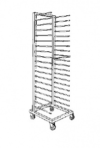 ТЕЛЕЖКА Д/ПЕЧИ ZANOLLI ROTOR WIND 3E/G-4E/G фото Бюро Технологий Общепита